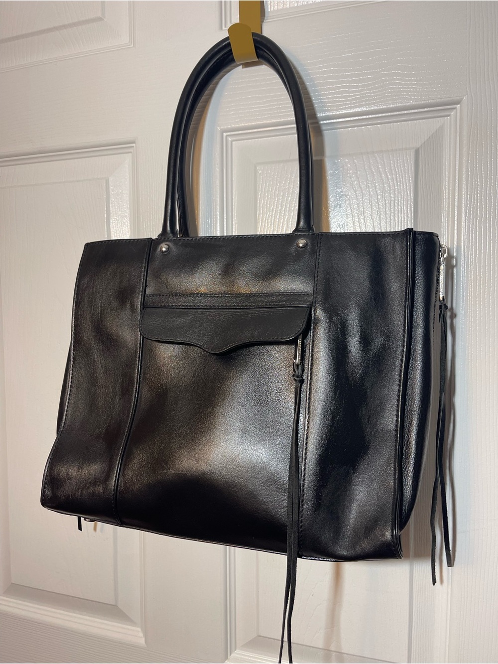 Rebecca Minkoff Black Leather Tote Bag
